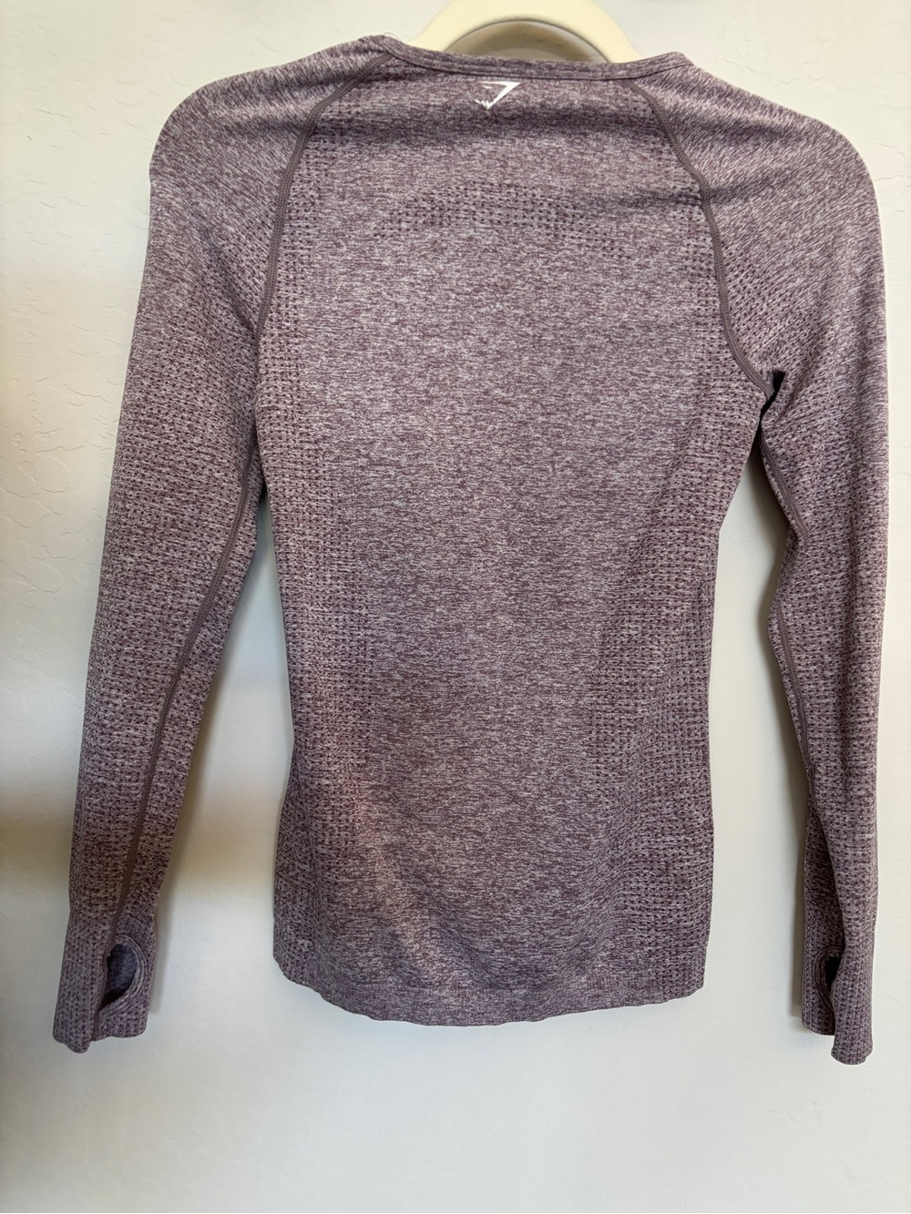 Gymshark Seamless Long Sleeve Top - Mauve Heathered - Picture 2 of 6